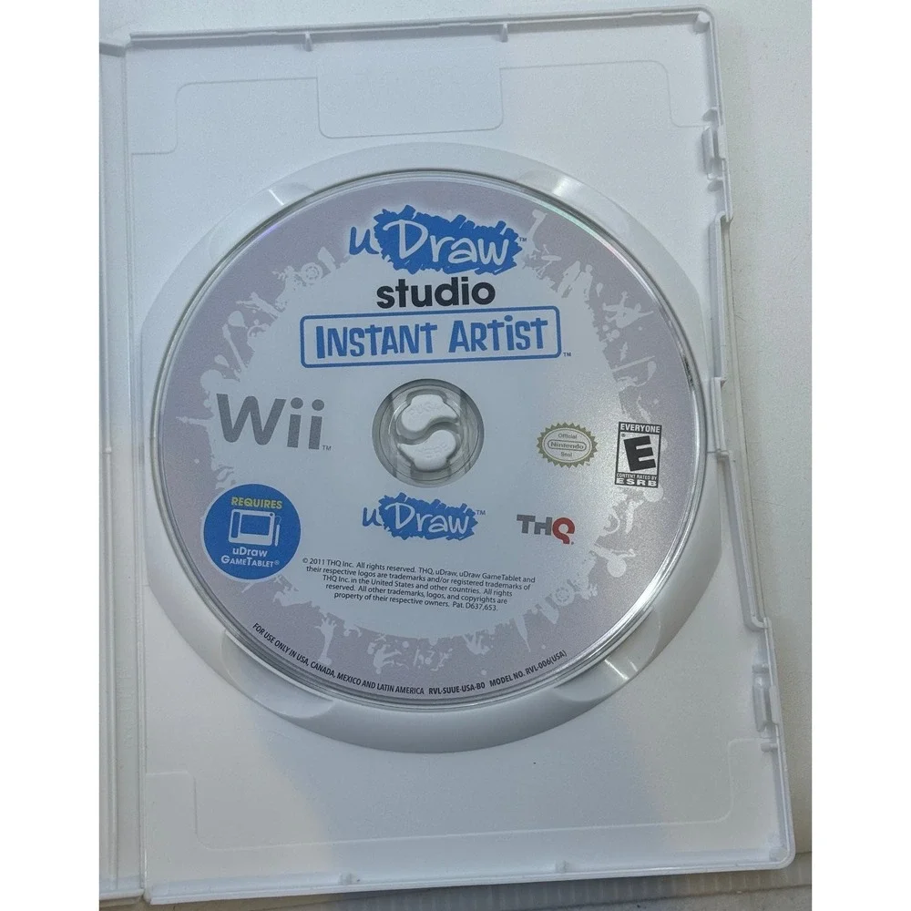 uDraw Studio Instant Artist Nintendo Wii Game THQ uDraw GameTablet Required